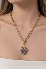 Collar Amatista Natural