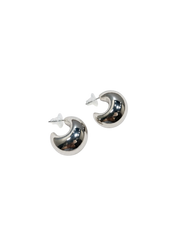 Arete Tipo Gota Chunky Silver