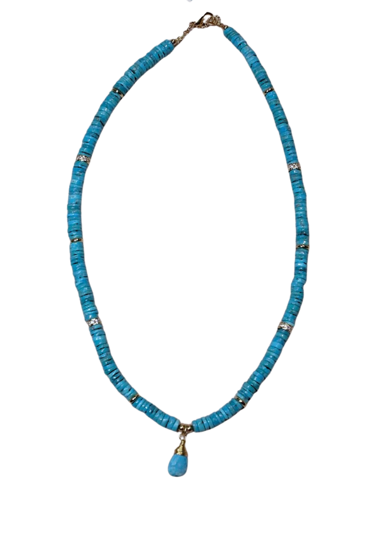 Collar Piedras Naturales Turquesa