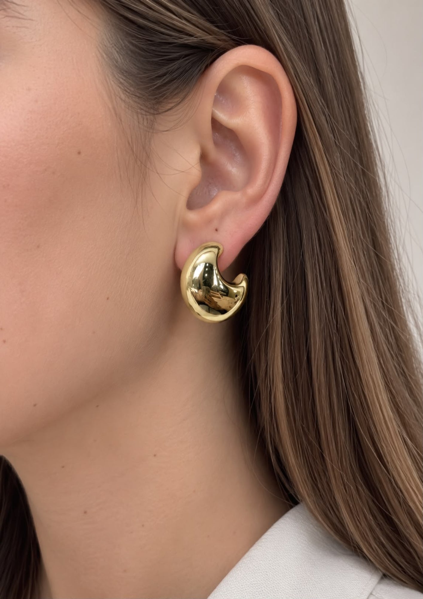 Arete Tipo Gota Chunky