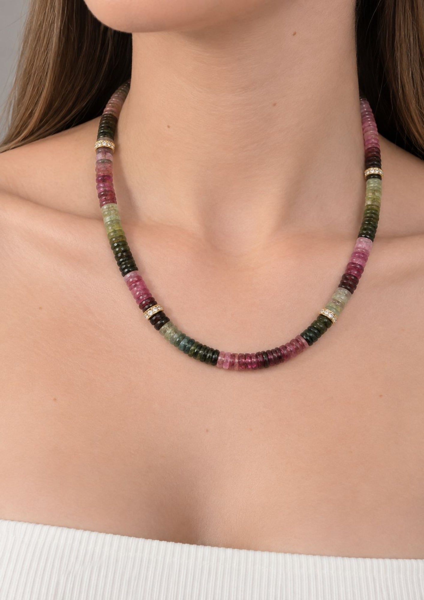 Collar Piedras Naturales Turmalina