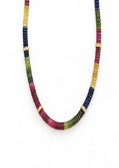 Collar Piedras Naturales Zafiros Grande