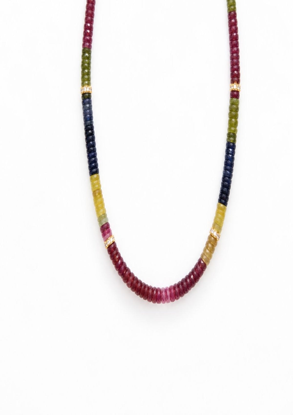 Collar Piedras Naturales Zafiros Mediano