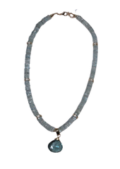 Collar Piedras Naturales Aquamarina