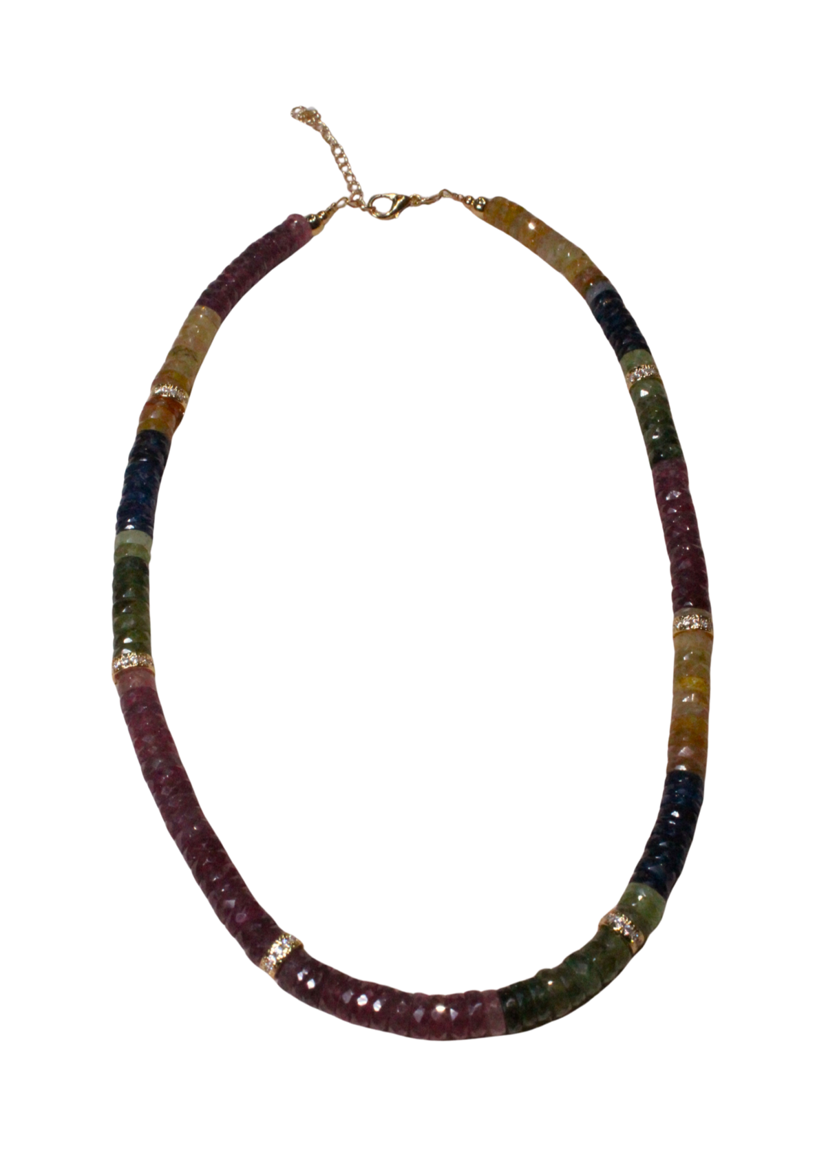 Collar Piedras Naturales Zafiros Mediano
