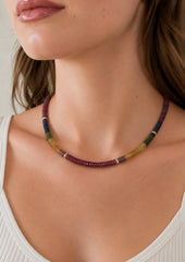 Collar Piedras Naturales Zafiros Chico